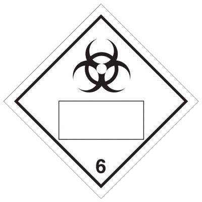 病毒を移しやすい物質等級6.2国連番号表示（コンテナ用）