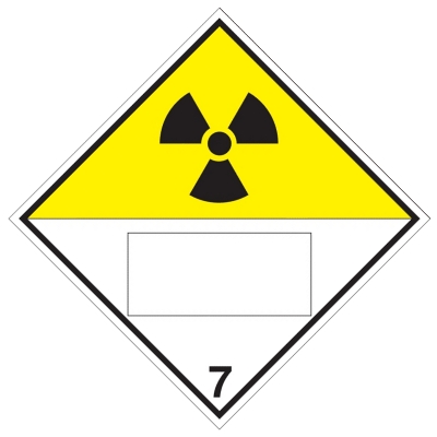 放射性物質等等級7国連番号用コンテナ標識（コンテナ用）