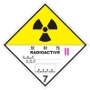 放射性物質等等級7第2類黄標札（輸送物用）