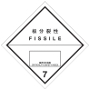 放射性物質等等級7臨界安全指数標札（輸送物用）